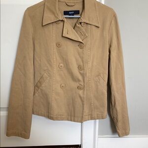 GAP Women's Tan Double-Breasted Jacket